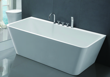 59″ rectangular dual acrylic tub