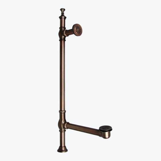Oil Rubbed Bronze tower drain for skirted tub