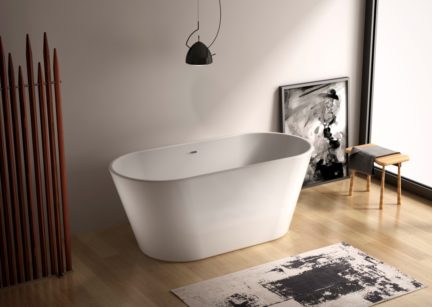 65" dual acrylic modern tub