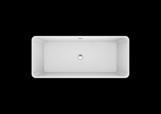 69" rectangular modern acrylic tub