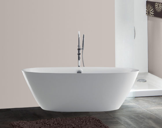 70″ dual modern acrylic tub