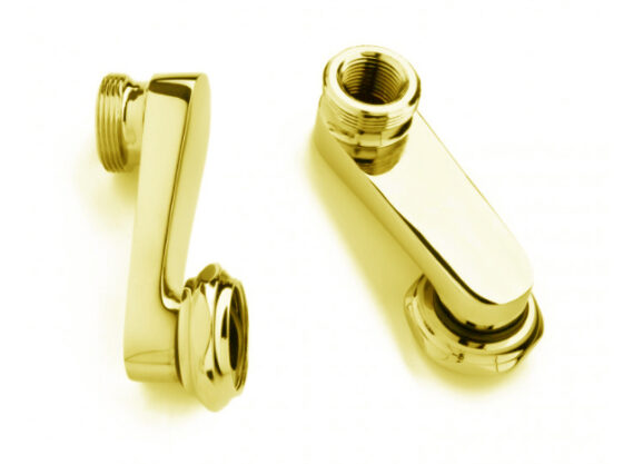 Swing arm to convert faucet from wall mount to deck mount - Polished Brass