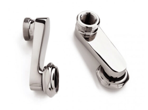 Swing arm to convert faucet from wall mount to deck mount - Polished Nickel
