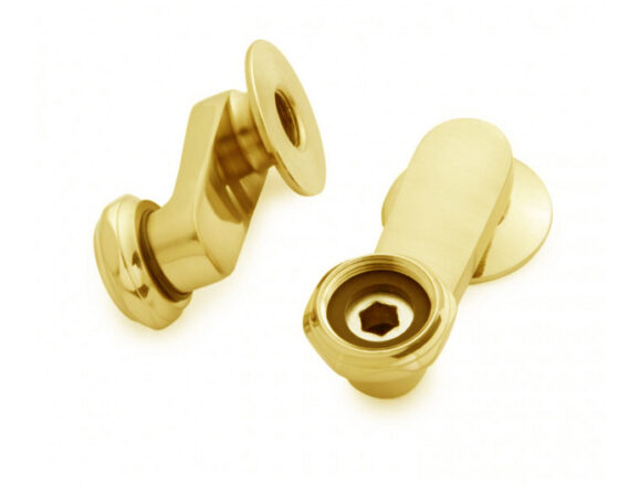 Swing arm to mount faucet to tub wall - Satin Brass