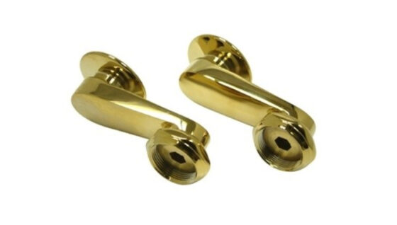 Swing arm to mount faucet to tub wall - Polished Brass