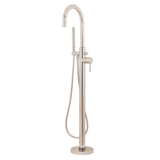 Polished Nickel freestanding faucet