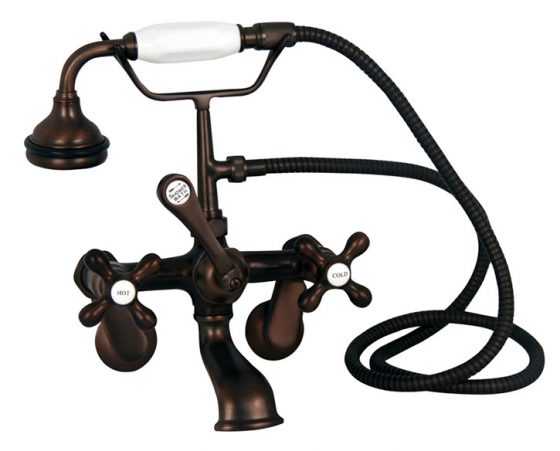 Wall mount British telephone faucet with swing arm - Oil Rubbed Bronze