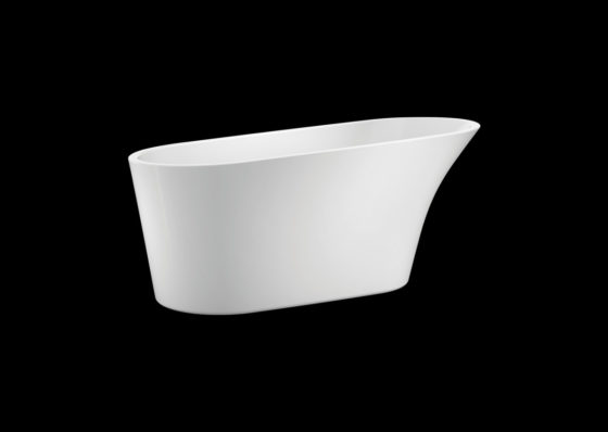 64" modern acrylic roll top tub