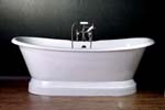 Canyon Bath clawfoot double slipper tubs with Pedestal