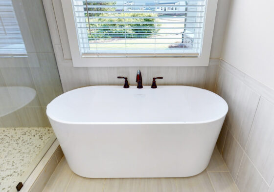 59" dual acrylic modern tub