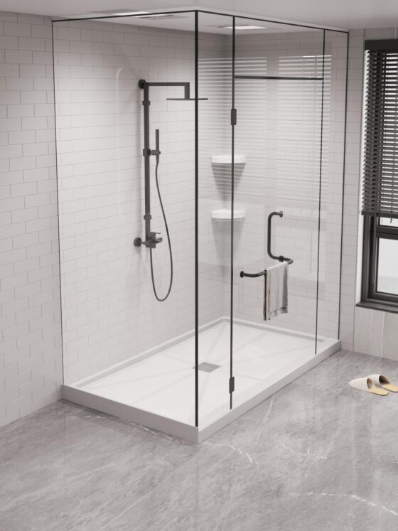 SW-SWGW-603696 | Solid Surface Shower Wall Panel